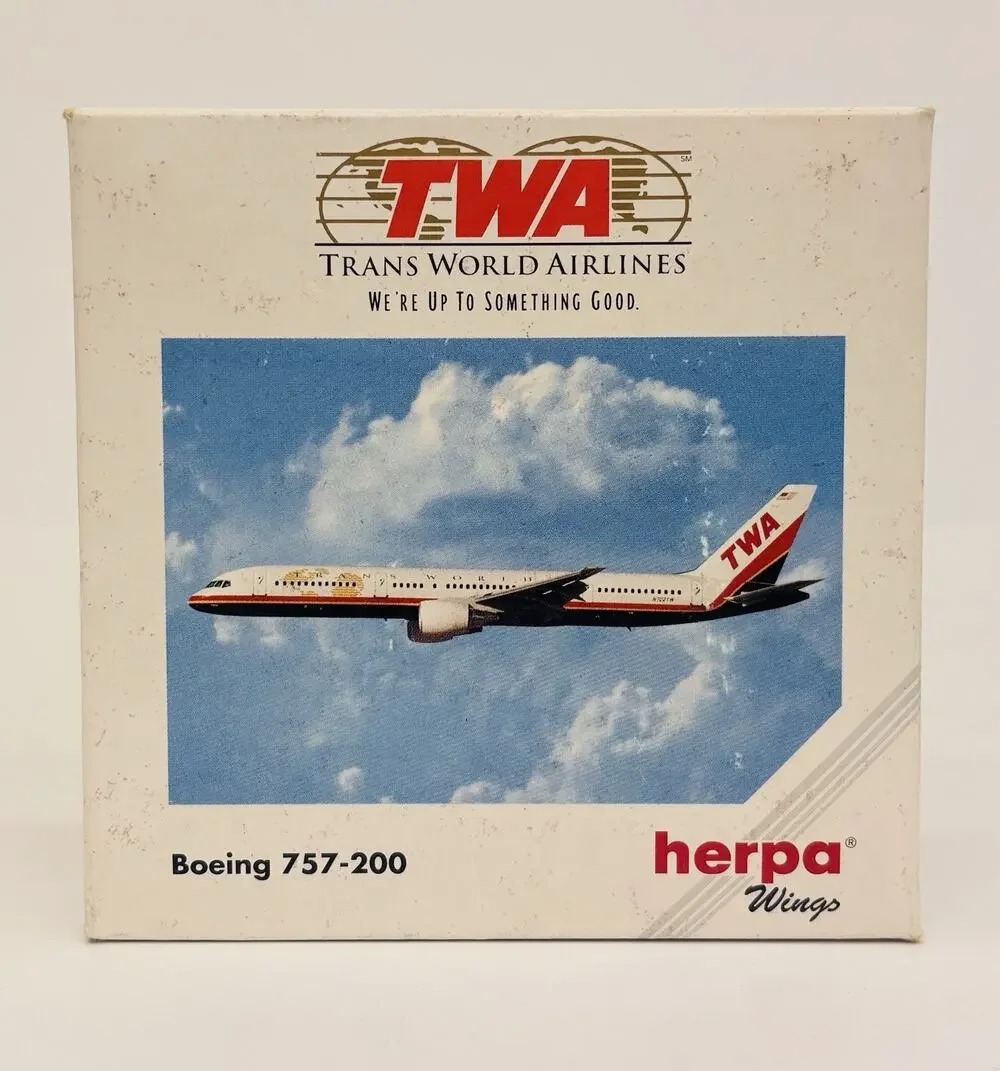 Herpa Wings 1:500 TWA Trans World Airlines Boeing 757-200 Diecast 503761 New